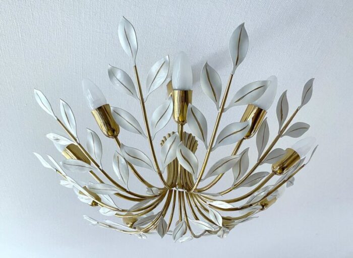 large vintage pendant light in style of stilnovo 1950s 20