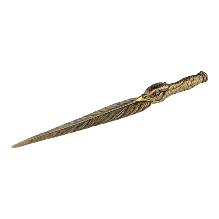 late 19th century bronze letter opener knife depicting an eagle made by french animalier sculptor jules moigniez 3140