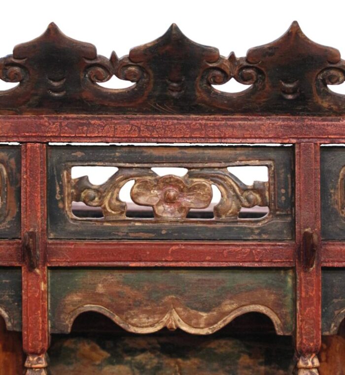 late 19th century chinese wooden spirit house 0667