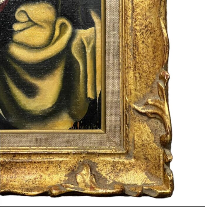 late 19th century still life painting on gold frame by unknown artist 1035