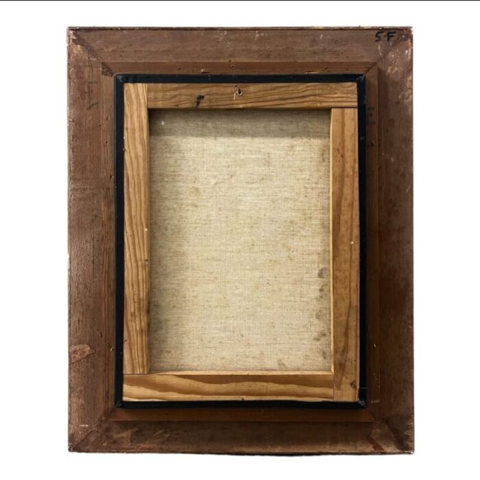 late 19th century still life painting on gold frame by unknown artist 1806