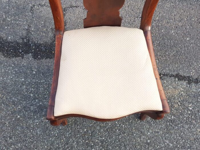 late 19th century vintage victorian mahogany accent chairs pair 3527