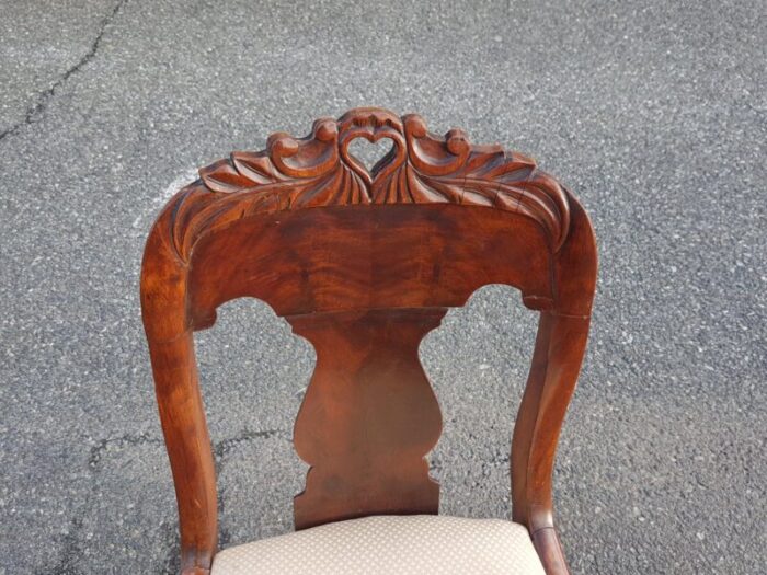 late 19th century vintage victorian mahogany accent chairs pair 5604