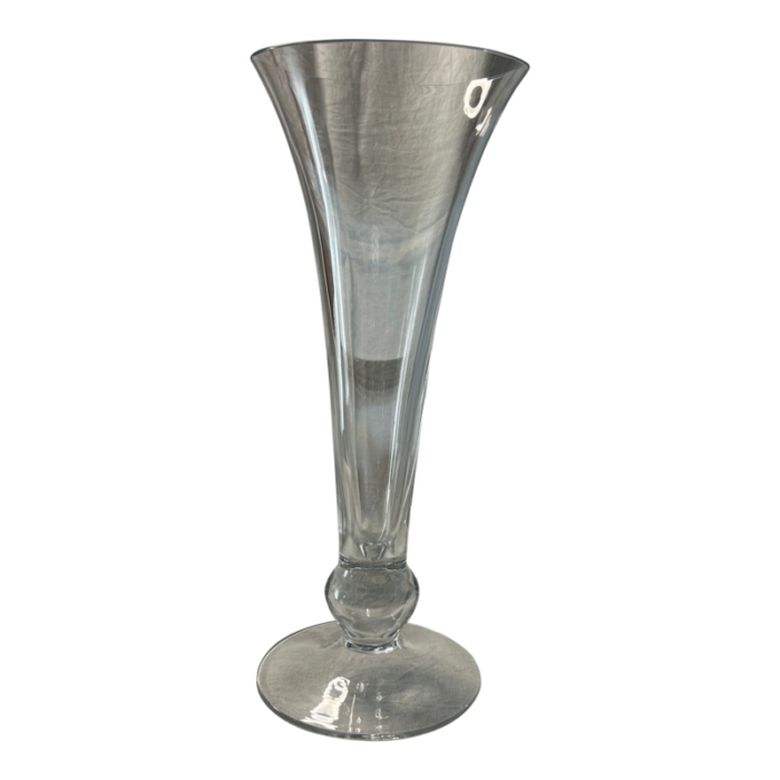 late 20th century crystal tulip shaped vase 1792