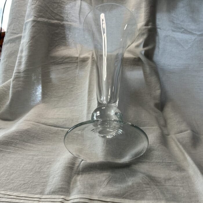 late 20th century crystal tulip shaped vase 2032