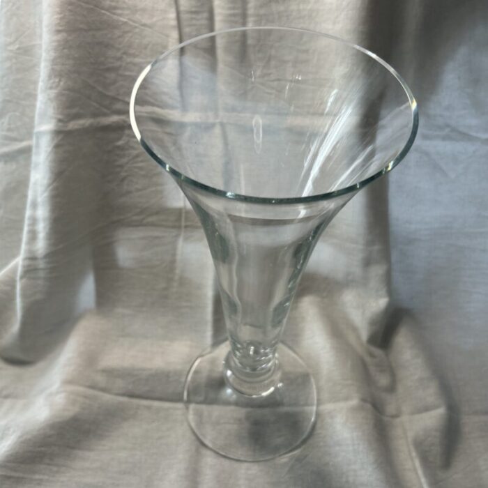 late 20th century crystal tulip shaped vase 2416