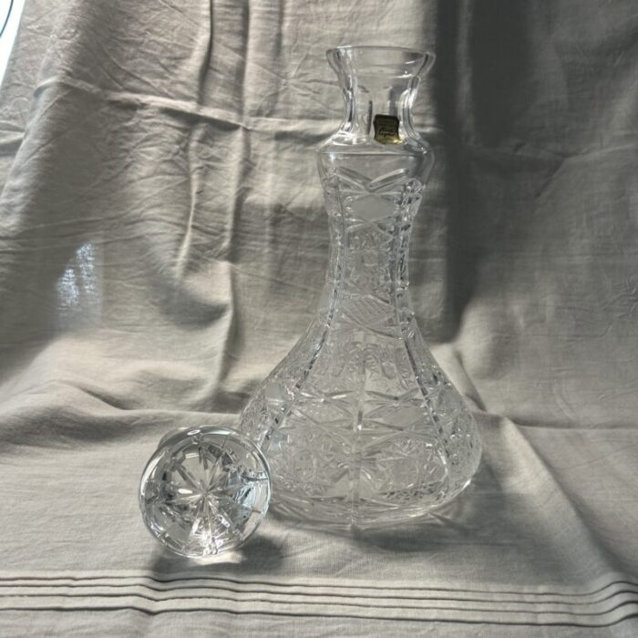 late 20th century genuine hand cut lead crystal decanter 6471