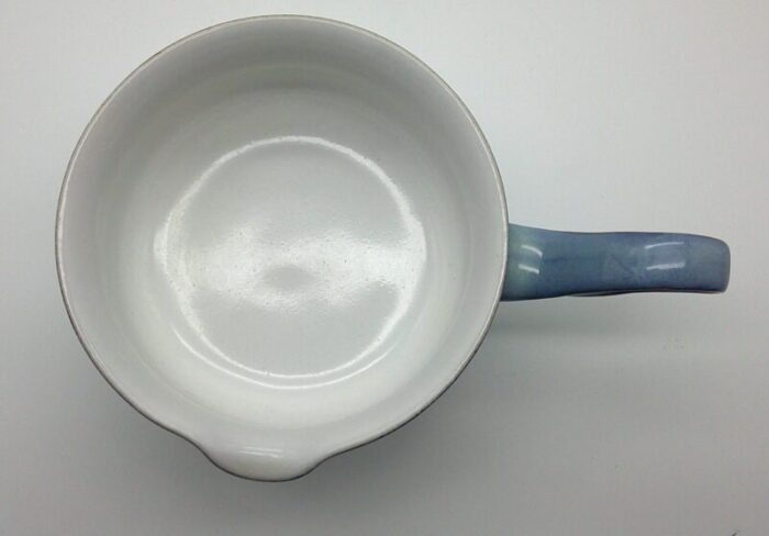 late 20th century gravy boat with underplate castile by denby of england castile blue pattern 6443