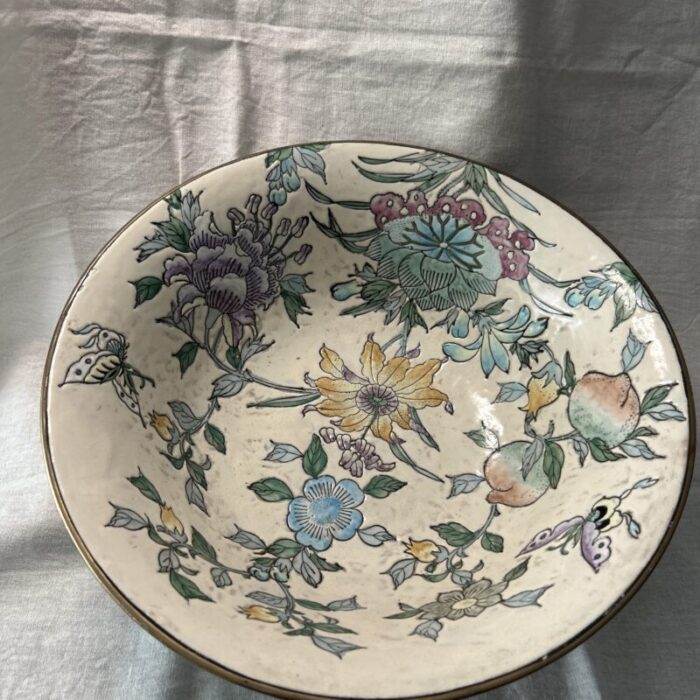 late 20th century hand painted decorative bowl 3211