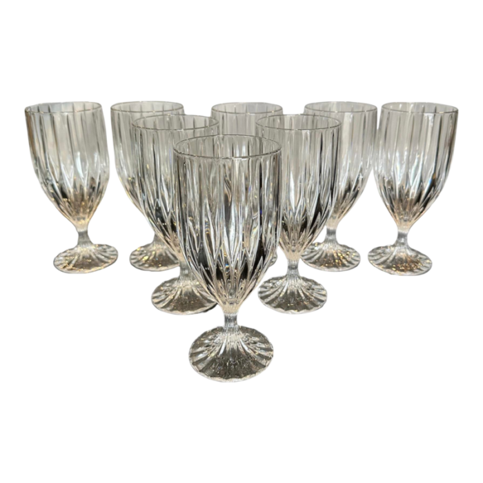 late 20th century park lane by mikasa iced tea crystal glasses set of 8 7528