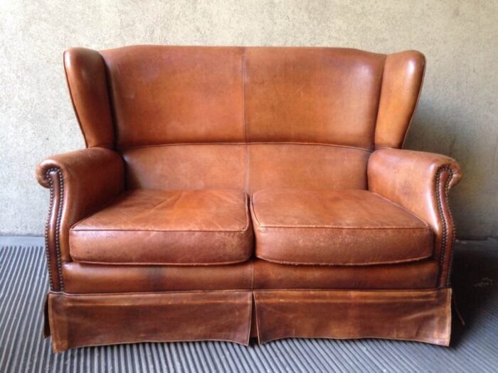 leather living room set 1950s set of 3 5