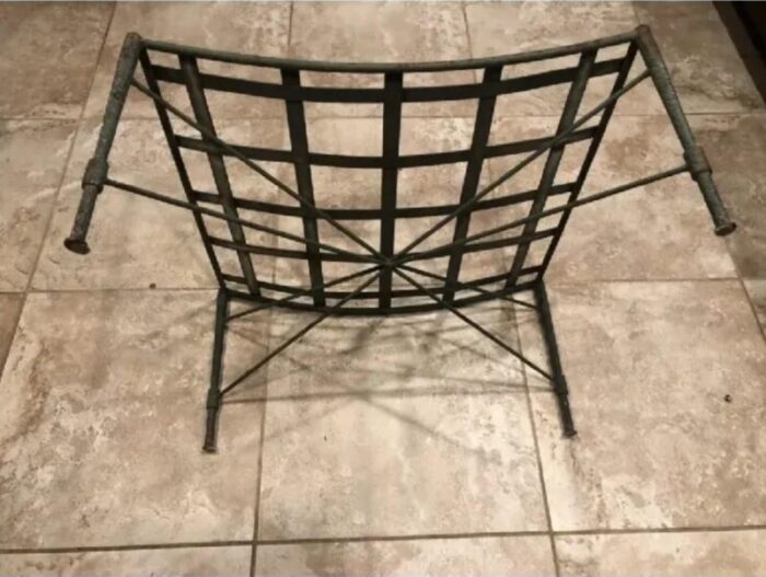 mario papperzini wrought iron patio ottoman 4889