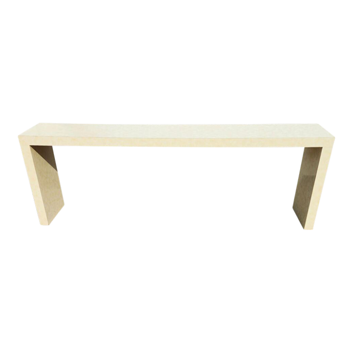 mcm postmodern console table 1970s huge 84 4103