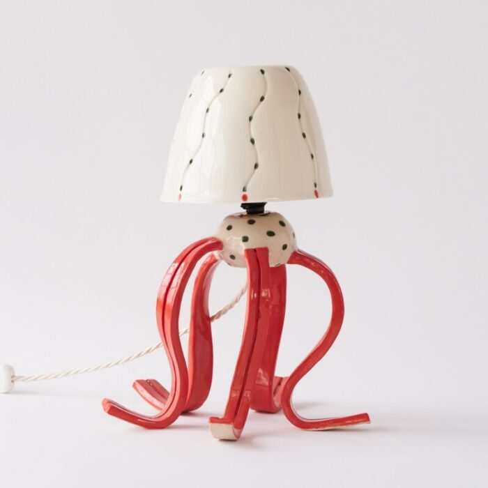 medusa table lamp by martu ceramics 1