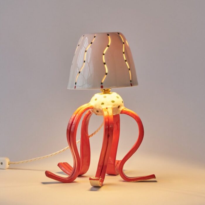 medusa table lamp by martu ceramics 3