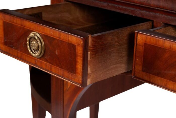 mid 20th century baker stately homes sheraton style mahogany and satinwood inlaid sideboard 1562