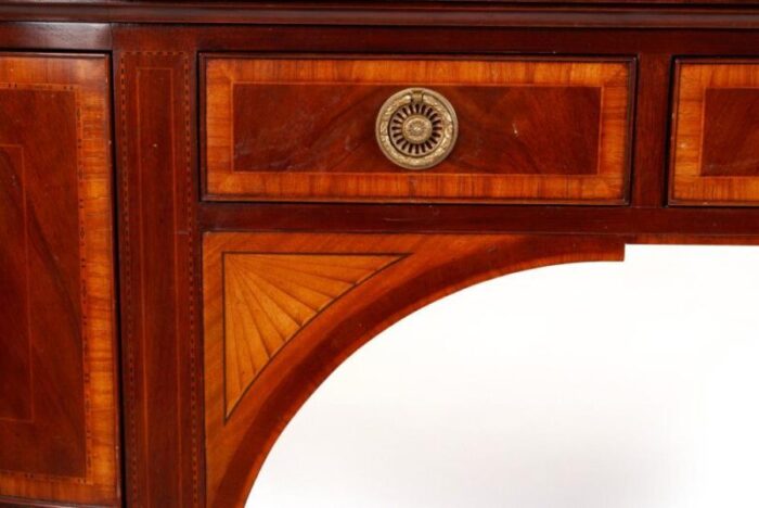 mid 20th century baker stately homes sheraton style mahogany and satinwood inlaid sideboard 1637