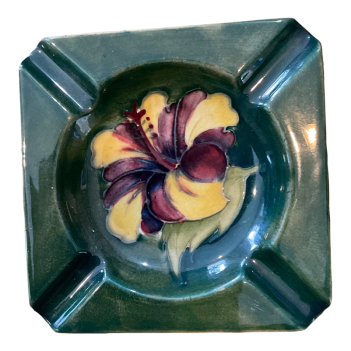 mid 20th century moorcroft ashtray 0358