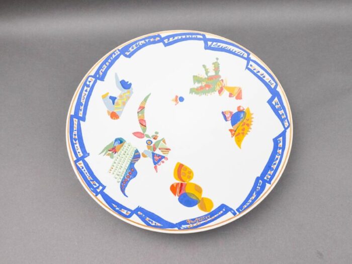 mid 20th century rosenthal germany gilbert portanier large pottery wall centerpiece bowl 4922