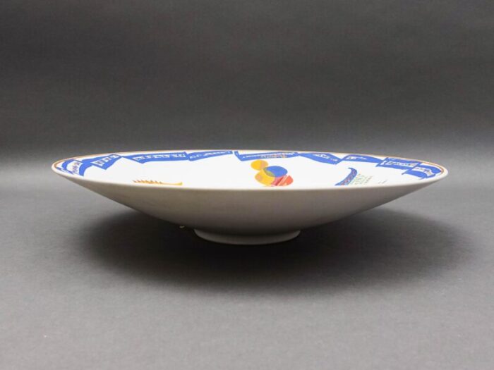 mid 20th century rosenthal germany gilbert portanier large pottery wall centerpiece bowl 9734