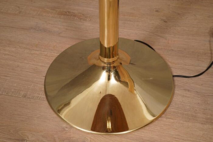 mid century brass and bamboo floor lamp 1990s 1861