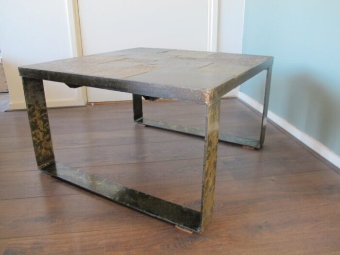 mid century brutalist side or coffee table 1960s 8