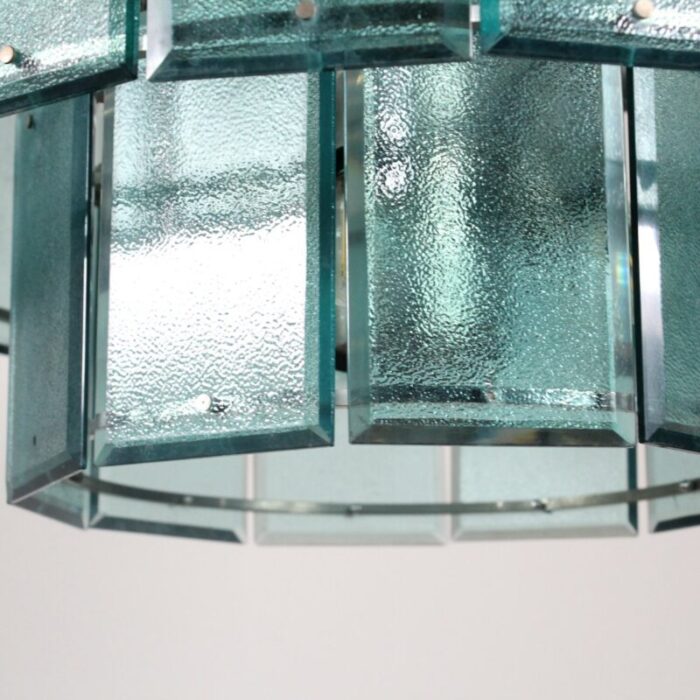 mid century chandelier with colored glasses from candle 2