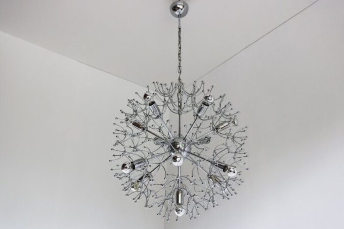 mid century dandelion chandelier by gaetano sciolari 1960s 1