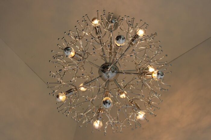 mid century dandelion chandelier by gaetano sciolari 1960s 6