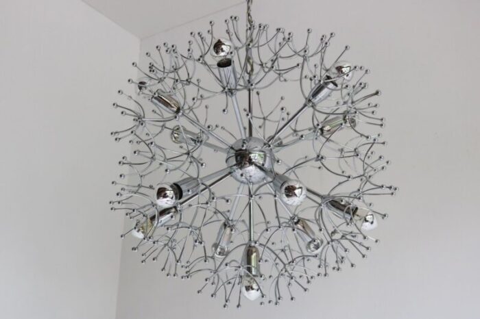 mid century dandelion chandelier by gaetano sciolari 1960s 7