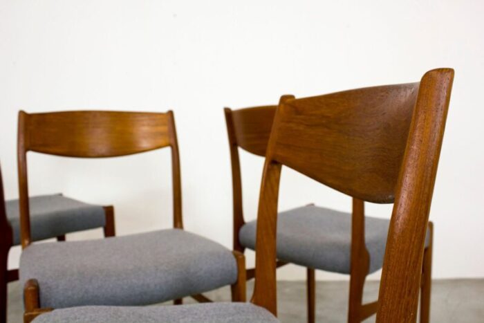 mid century danish dining chairs from glyngore stolefabrik set of 5 3