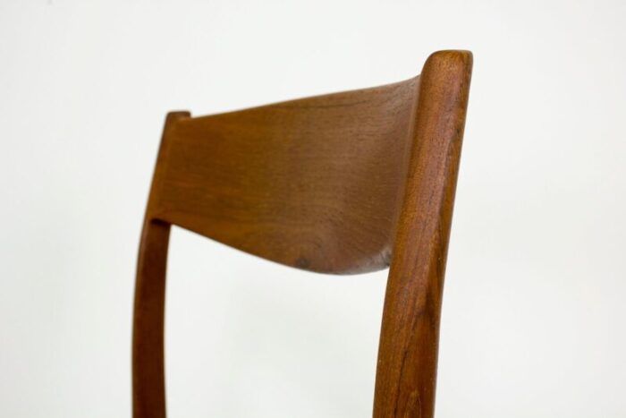 mid century danish dining chairs from glyngore stolefabrik set of 5 6