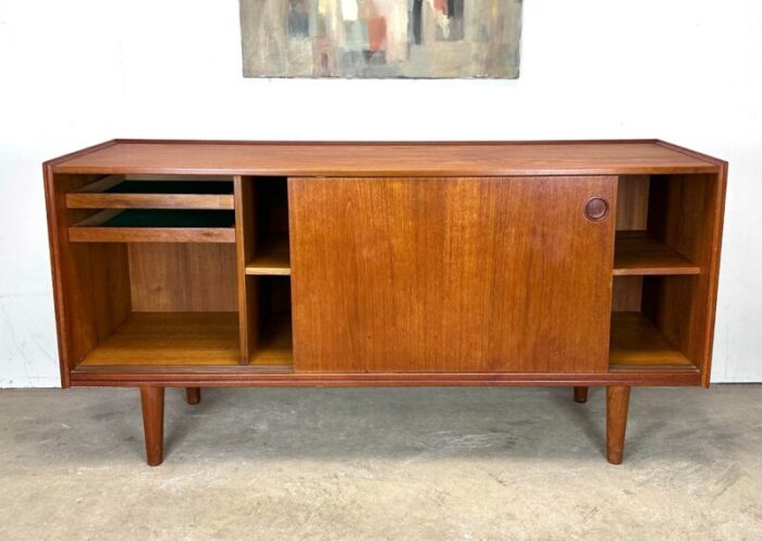 mid century danish modern credenza sideboard by arne hovmand olsen for mogens kold 2741