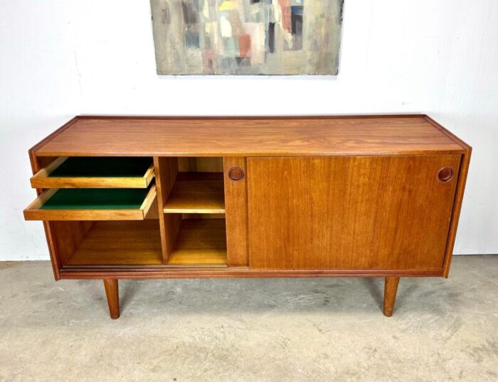 mid century danish modern credenza sideboard by arne hovmand olsen for mogens kold 3237