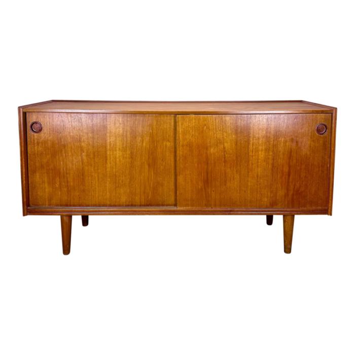 mid century danish modern credenza sideboard by arne hovmand olsen for mogens kold 6110