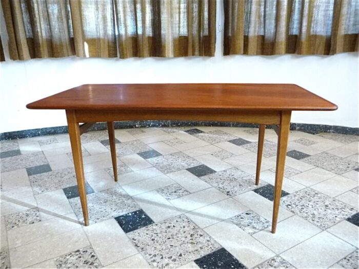 mid century danish modern teak coffee table 1960s 1