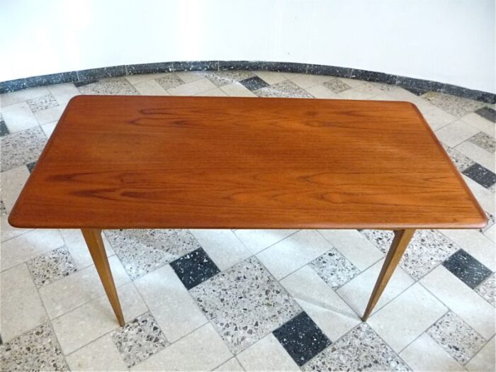 mid century danish modern teak coffee table 1960s 4