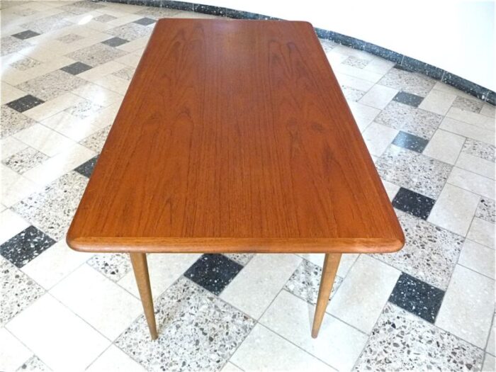 mid century danish modern teak coffee table 1960s 6