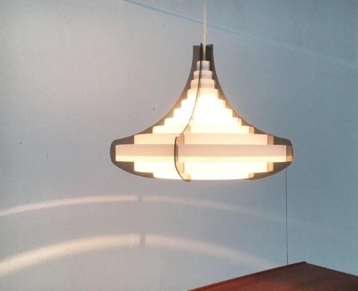 mid century danish plastic ceiling lamp by flemming brylle preben jacobsen 10