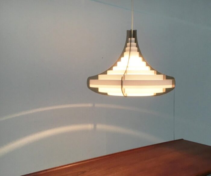 mid century danish plastic ceiling lamp by flemming brylle preben jacobsen 8