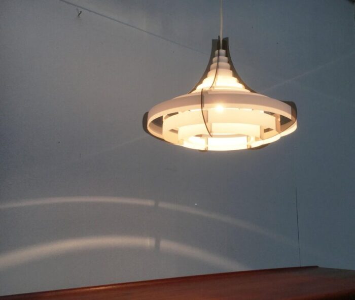 mid century danish plastic ceiling lamp by flemming brylle preben jacobsen 9