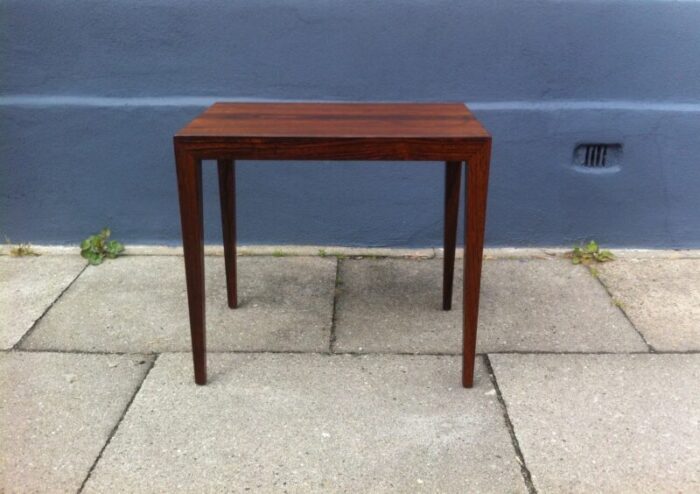 mid century danish rosewood coffee table by severin hansen jr for haslev 1960s 1