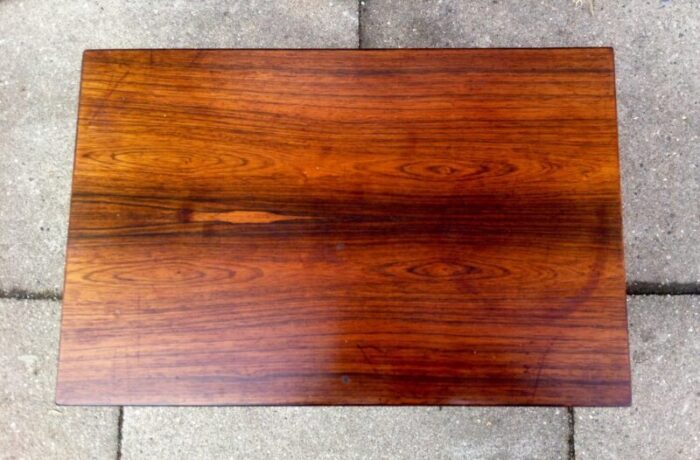 mid century danish rosewood coffee table by severin hansen jr for haslev 1960s 2