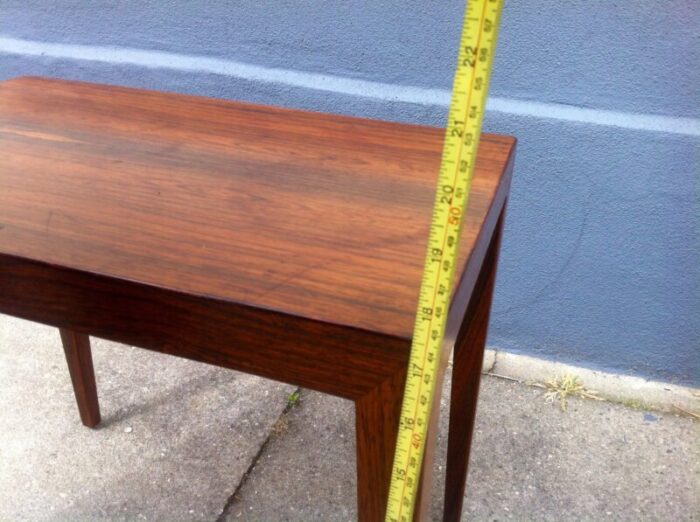 mid century danish rosewood coffee table by severin hansen jr for haslev 1960s 3