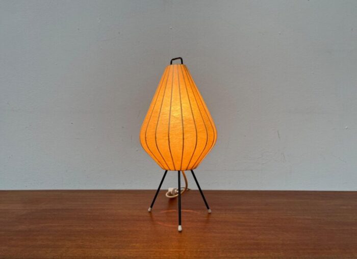 mid century dutch cocoon minimalist tripod table lamp from artimeta 1960s 1