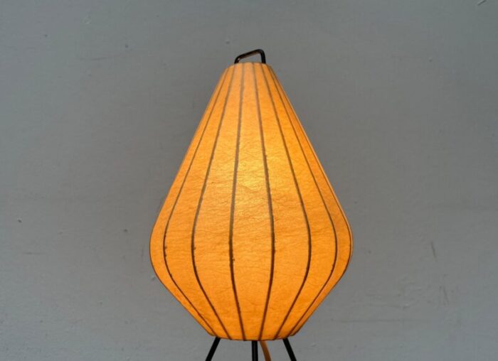 mid century dutch cocoon minimalist tripod table lamp from artimeta 1960s 2