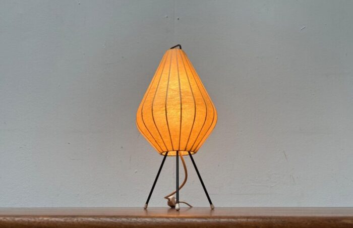 mid century dutch cocoon minimalist tripod table lamp from artimeta 1960s 4