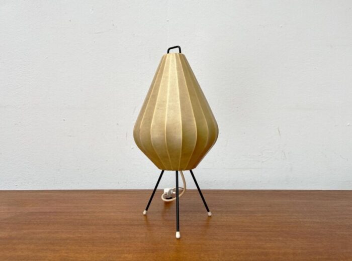 mid century dutch cocoon minimalist tripod table lamp from artimeta 1960s 6