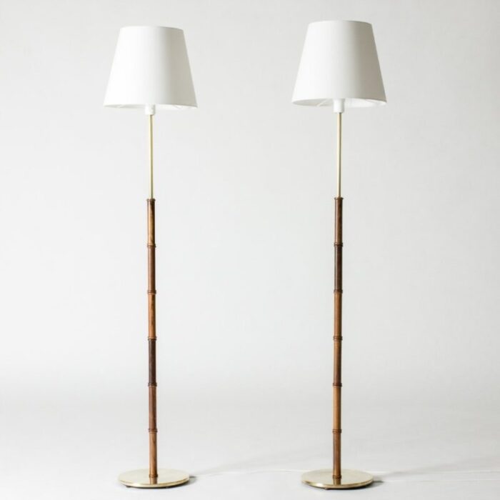 mid century floor lamps from falkenbergs belysning 1960s set of 2 1