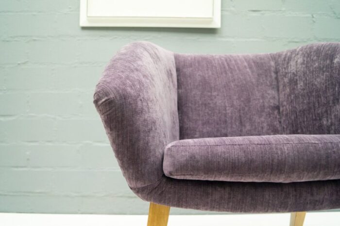 mid century french purple cocktail chair 1950s 7